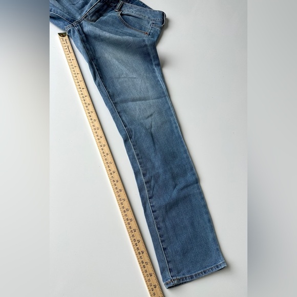 American Eagle Stretch Low Rise Medium Wash Soft Blue Skinny Jeans Women’s Sz 6 - Picture 7 of 7